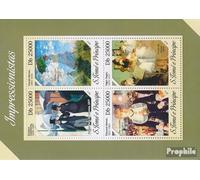 Prophila Collection Sao TomE E PrincipE 5441-5444 Sheetlet (complete. issue) unmounted mint/never hinged ** MNH 2013 Impressionists (Stamps for collectors) painting