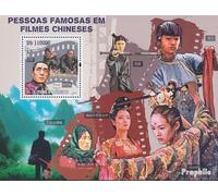 Prophila Collection Sao TomE E PrincipE miniature sheet 740 (complete. issue) unmounted mint/never hinged ** MNH 2010 chinese Actor (Stamps for collectors) Celebrities/Film/Theater/Radio