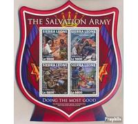 Prophila Collection Sierra Leone 9025-9028 Sheetlet (complete. issue.) unmounted mint/never hinged ** MNH 2017 the Salvation Army (Stamps for collectors) Christianity