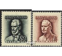 Prophila Collection Slovakia 132-133 (complete.issue.) unmounted mint/never hinged ** MNH 1944 L. Stur and M. Razus (Stamps for collectors)
