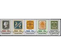 Prophila Collection South Africa 795-799 five strips (complete.issue.) unmounted mint/never hinged ** MNH 1990 Day the Stamp (Stamps for collectors) Stamp on stamp