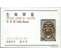 Prophila Collection South-Korea block250 (complete.issue.) unmounted mint/never hinged ** MNH 1967 Folklore (Stamps for collectors) culture