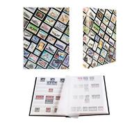 Prophila Collection Stamp Design Slip-In Book Stamp Album with 64 White Pages