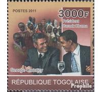Prophila Collection Togo 3948 (complete.issue.) unmounted mint/never hinged ** MNH 2011 George Clooney (Stamps for collectors) Celebrities/Film/Theater/Radio