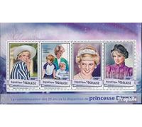 Prophila Collection Togo 8039-8042 Sheetlet (complete. issue) unmounted mint/never hinged ** MNH 2017 Princess Diana (Stamps for collectors) British royal family (Diana, Charles, Elisabeth ..)