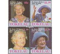 Prophila Collection Tokelau 294-297 (complete.issue.) unmounted mint/never hinged ** MNH 2000 queen mother Elizabeth (Stamps for collectors) British royal family (Diana, Charles, Elisabeth ..)