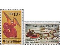 Prophila Collection U.S. 1160-1161 (complete.issue.) unmounted mint/never hinged ** MNH 1974 christmas (Stamps for collectors) Christmas