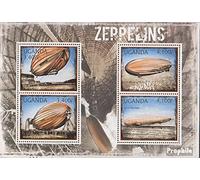 Prophila Collection uganda 2916-2919 Sheetlet (complete.issue.) unmounted mint/never hinged ** MNH 2012 Airships (Stamps for collectors) Airplanes/Balloons/Zeppelins/Aviation