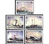 Prophila Collection united kingdom - Alderney 32-36 (complete.issue.) Volume 1987 completeett unmounted mint/never hinged ** MNH 1987 Shipwrecks (Stamps for collectors) Seafaring/ships