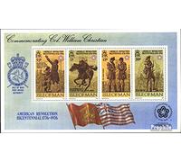 Prophila Collection united kingdom - Isle Of Man block2 (complete.issue.) unmounted mint/never hinged ** MNH 1976 200 years U.S. (Stamps for collectors) Horses/zebras