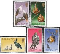 Prophila Collection united kingdom - Jersey 207-211 (complete.issue.) unmounted mint/never hinged ** MNH 1979 Wildlife (Stamps for collectors) Other mammals (monkeys/dinosaurs/elephants ...)