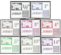 Prophila Collection united kingdom - Jersey P7-P14 (complete.issue.) unmounted mint/never hinged ** MNH 1971 Postage stamps (Stamps for collectors)