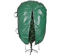 ProPik Upright Christmas Tree Storage Bag,Fits 6 Ft. Xmas Tree,Heavy Duty Polyethylene, Waterproof Bag for Christmas Tree Storage,Reusable, Ergonomic Handles for Transportation (6ft, Green)