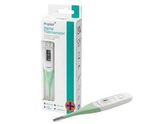 Proplast Digital Thermometer for Adults and Baby, Oral Underarm Body Temperature Reader with Flexible Tip, Fever Alarm, Fast Reading, Water Resistant, Kids and Family Use