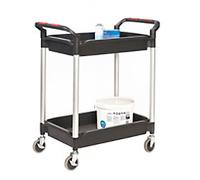 ProPlaz Mobile Shelf Trolley 2 Shelves 150 kg 870 x 490 x 990 mm Black