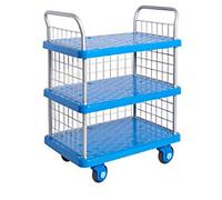 ProPlaz Super Silent Shelf Trolley 300 kg 900 x 600 x 1,200 mm Blue
