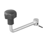 ProPlus 1 x lever for trailer jockey wheel, 60 mm diameter, 17 mm axle diameter, 239 g made of steel, crank for bow wheel, drawbar wheel, trailer accessories