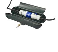 ProPlus 420356 Safety Box for CEE Plugs, black | Splash-proof IP44 box protects CEE cables from moisture and theft when camping in the caravan and garden.