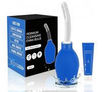 PropoDusche Anal Douche Enema Kit -310ml Enema Bulb with Lube Anal Douches for Men and Women, Enemas at Home for Constipation, Vaginal Douche Ideal for Daily Care & Travel(Blue)