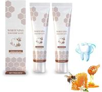 Propolis Niacinamide Whitening Toothpaste, Propolis and Peppermint Freshness Toothpaste for Healthier and Whiter Teeth, Protects Tooth Enamel, Deep Cleaning Freshens Breath 24 Hours (2)