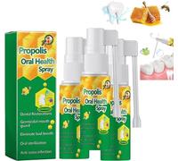 Propolis Oral Health Spray,2024 New Propolis Oral Spray with New Zealand Manuka Honey, Fresh Breath, Deep Cleaning (3 Pcs)