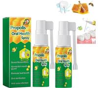 Propolis Oral Health Spray,2024 New Propolis Oral Spray with New Zealand Manuka Honey, Fresh Breath, Deep Cleaning (2 Pcs)