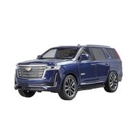 Proportions Replica1:24 Cadillac Escalade SUV Alloy Car Die-casting Metal Model Sound And Light Toys Sound And Light Desktop Collection Decoration Gift Display Simulation Vehicle Playset(Blue)