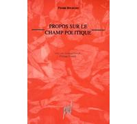 Propos sur le champ politique