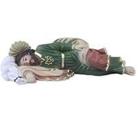 Proposte Religiose St. Joseph Sleeping Resin Statue 14 cm Long Hand Painted