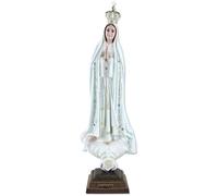 Proposte Religiose Statue of Our Lady of Fatima in Hand-Painted Resin. Height 44 cm