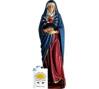 Proposte Religiose Statue of Our Lady of Sorrows in Hand-Painted Resin - 31 cm Made in Italy