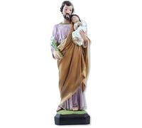 Proposte Religiose Statue of St. Joseph in resin. Height 30 cm. Hand-painted.