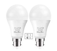ProPOW Dusk to Dawn Light Bulb, 9W (60 Watt Equivalent) A60 LED Light Sensor Bulbs, Smart Automatic on/Off,Indoor/Outdoor Lighting Bulb for Porch Garage Hallway Patio (Daylight White, B22, 2-Pack)