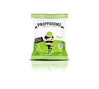 PROPPADOMS Poppadoms Done Proper Family Secret Garlic and Red ChilliFlavoured Proppadom Pack - Vegan Ingredients - Low in Calories - Organic and Authentic (4x25g Bag),Green