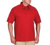 Propper Men's I.C.E Long Sleeve Regular Performance Polo Shirt - Red, Medium