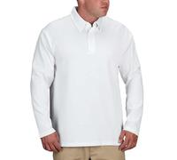 Propper Men's I.C.E Men's Long Sleeve Performance Polo Shirt, White, X-Large Regular