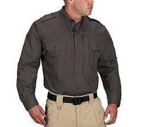 Propper Men's Long Sleeve Long Tactical Shirt - Charcoal Grey, Large