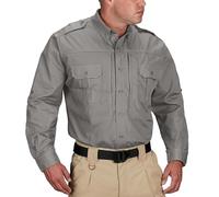 Propper Men's Long Sleeve Regular Tactical Shirt, Grey, L UK