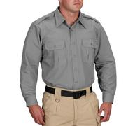 Propper Men's Long Sleeve Tactical Dress Shirt, Grey, XX Large Long