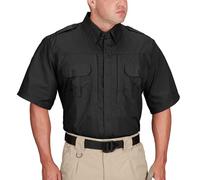 Propper Men's Short Sleeve Regular Tactical Shirt - Black, Medium