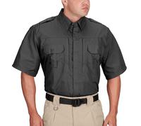 Propper Men's Short Sleeve Regular Tactical Shirt - Charcoal Grey, Large