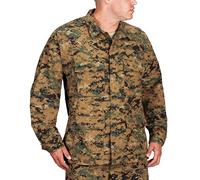 Propper Men's Standard Uniform BDU Coat, Woodland Digital, 60% Cotton, 40% Polyester, Large Regular