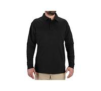 Propper Men's Uniform Cotton Polo Long Sleeve, Black, Medium