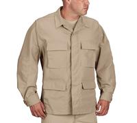 Propper Men's Uniform Ripstop BDU Coat, Khaki, 60% Cotton, 40% Polyester, M