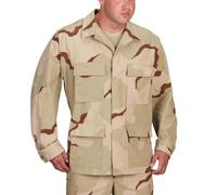 Propper Men's Uniform Ripstop BDU Coat, Three Color Desert Camo, Three Color Desert Camo, M