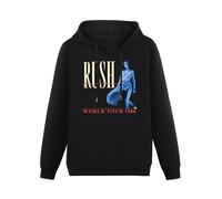 propr Rush World Tour 1980 Mens Hoody Band Hoodie Black XL