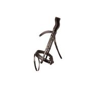 ProPresicce Pelle Crank Leather Bridle by Hy Equestrian - Brown/Brass Hardware - Pony