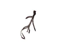 ProPresicce Pelle Grackle Leather Bridle by Hy Equestrian - Brown/Silver Hardware - Full