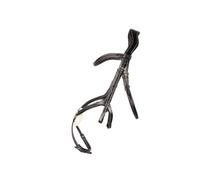 Propresicce Pelle Grackle Leather Bridle by Hy Equestrian - Full · Brown/Brass Hardware