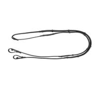 ProPresicce Softy Grip Rubber Reins with Stoppers by Hy Equestrian - Black - Full 54"